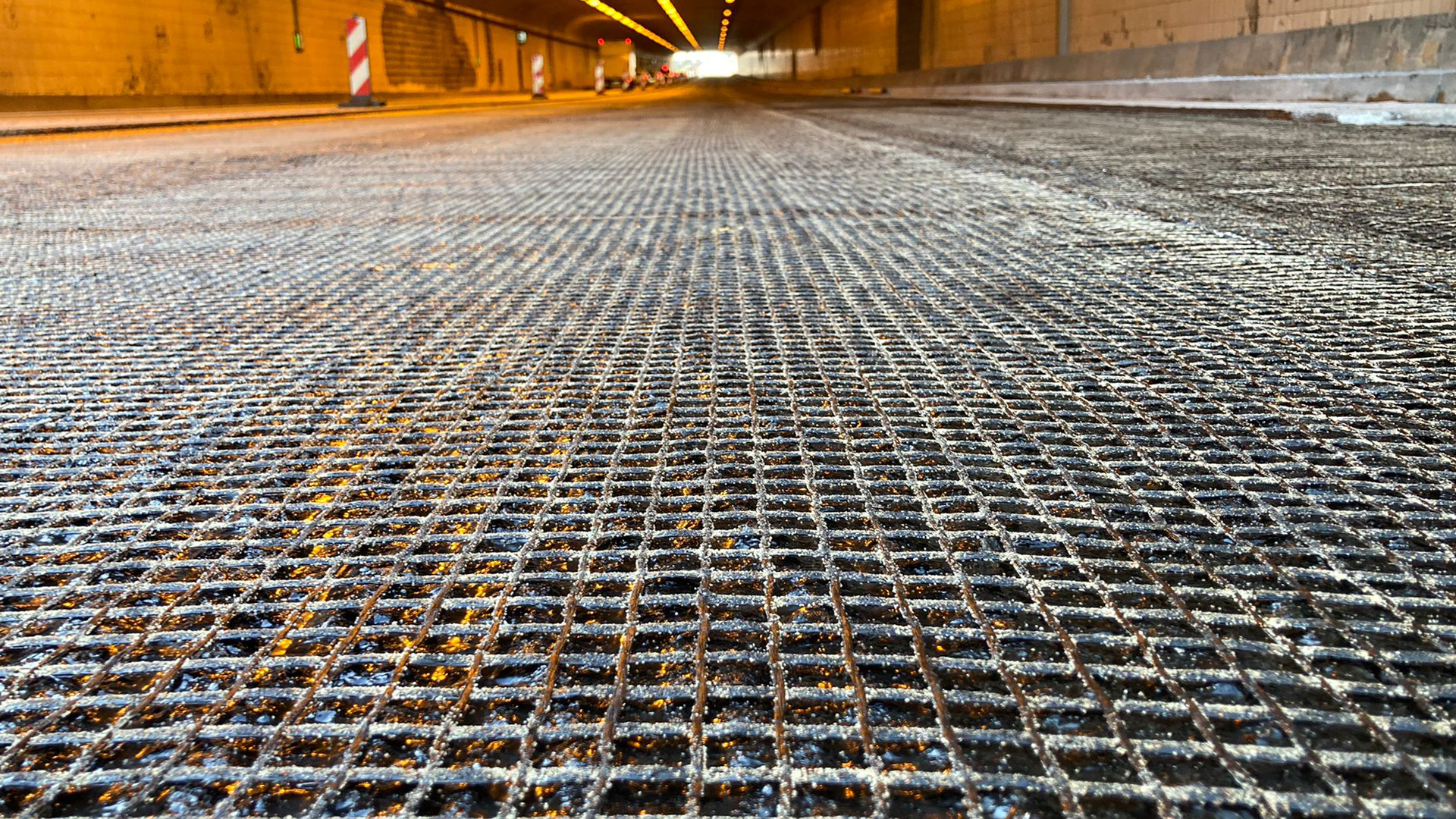 Karbonbewehrung auf Betonplatten