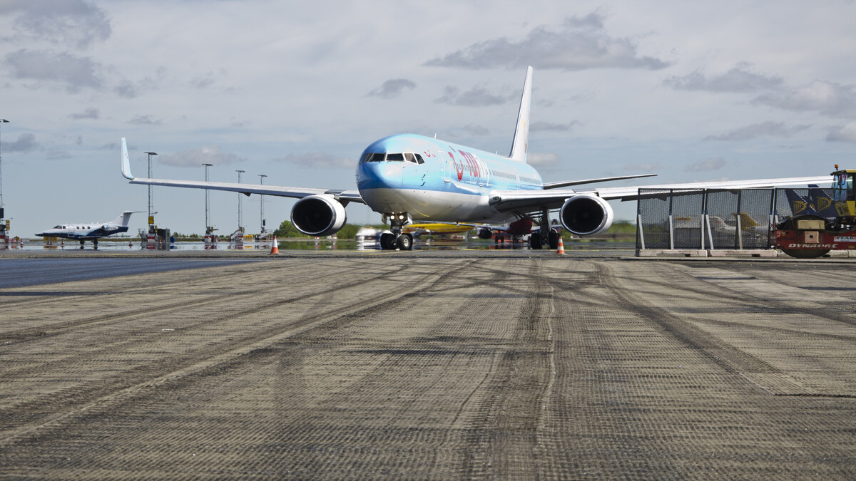 Asphaltbewehrung Flughafen Göteborg