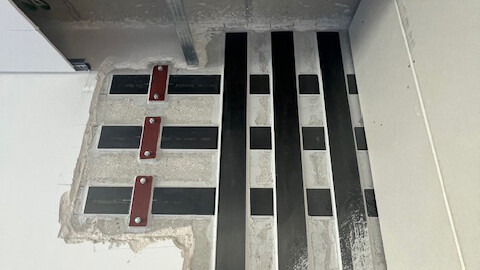 Verstärkung Türdurchbruch mit CFK-Lamellen