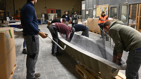 Betonkanu mit S&P ARMO-mesh